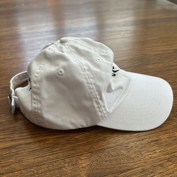 Unisex White Cotton Logo Baseball Cap - Picture 2 of 4